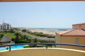 SAVANNA BEACH I Agréable T2 avec belle vue mer piscine Rochelongue Cap d'Agde